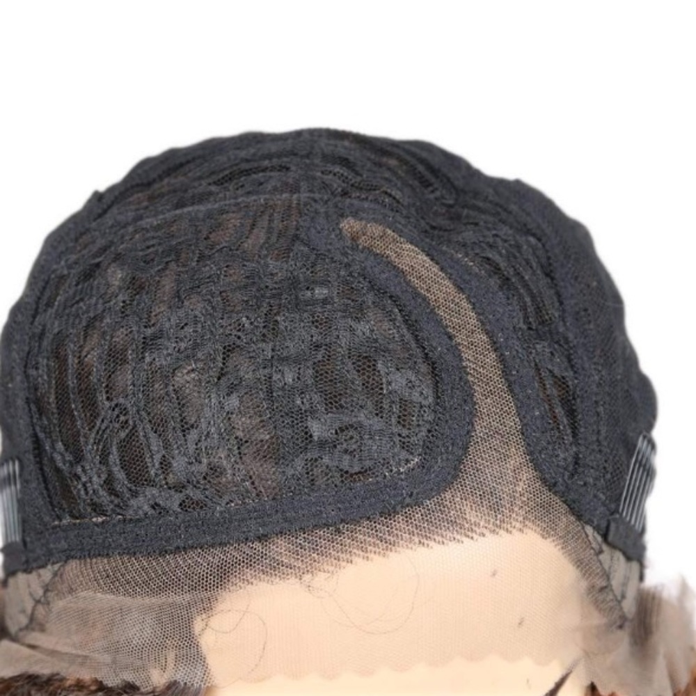🖤 Pamela BROWN #2 KINKY CURLY LACE FRONT WIG - Picture 4 of 7